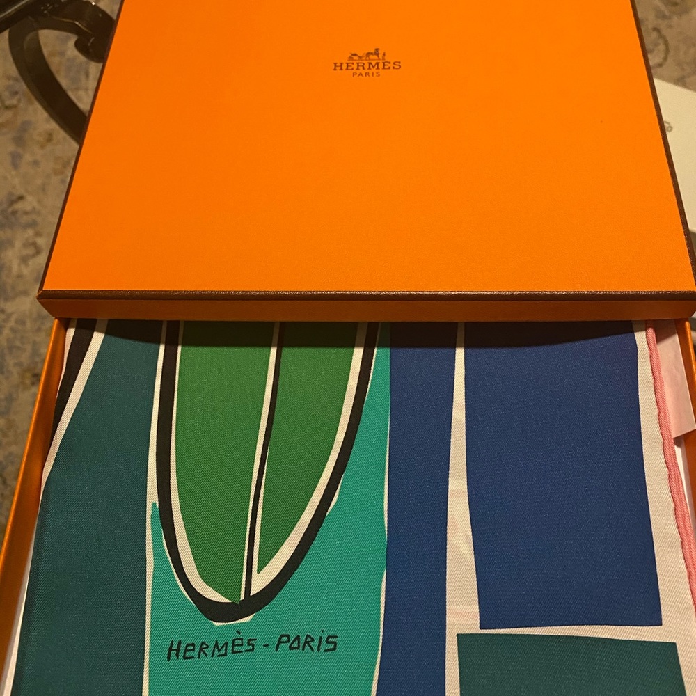 Hermès silk scarf